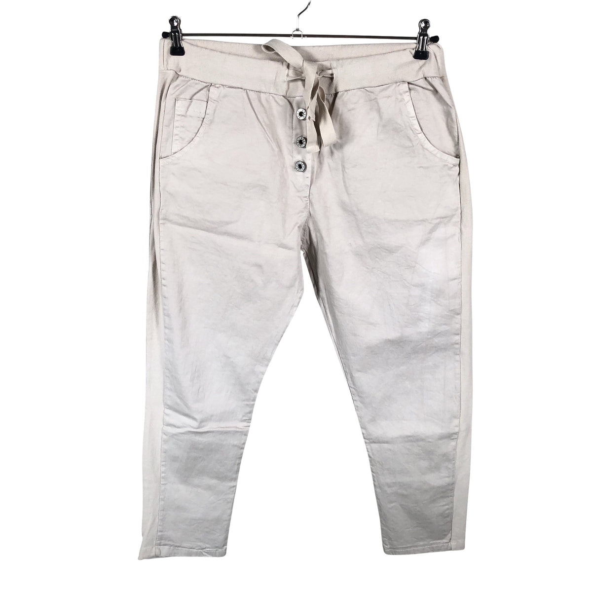 Naisten Perfect Jeans - Kangashousut, koko 40 - Beige (1)