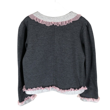 Tyttöjen Dodo Kidswear - Collegejakku, koko 134 - 140 - Harmaa (2)