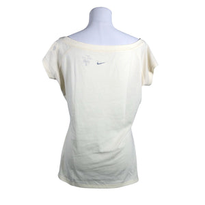 Naisten Nike - Urheilupaita, lyhyet hihat, koko 38 - Beige (2)