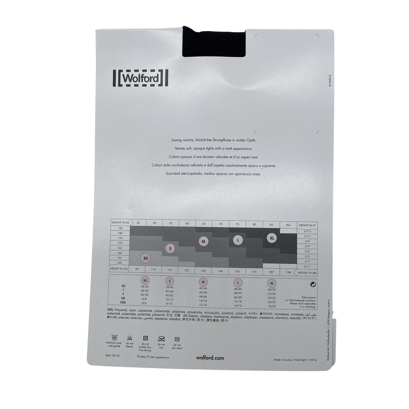 Naisten Wolford - Sukkahousut, ohuet, koko 38 - Musta (2)