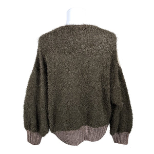 Naisten Handmade - Neulepaita, koko 38 - Ruskea (2)