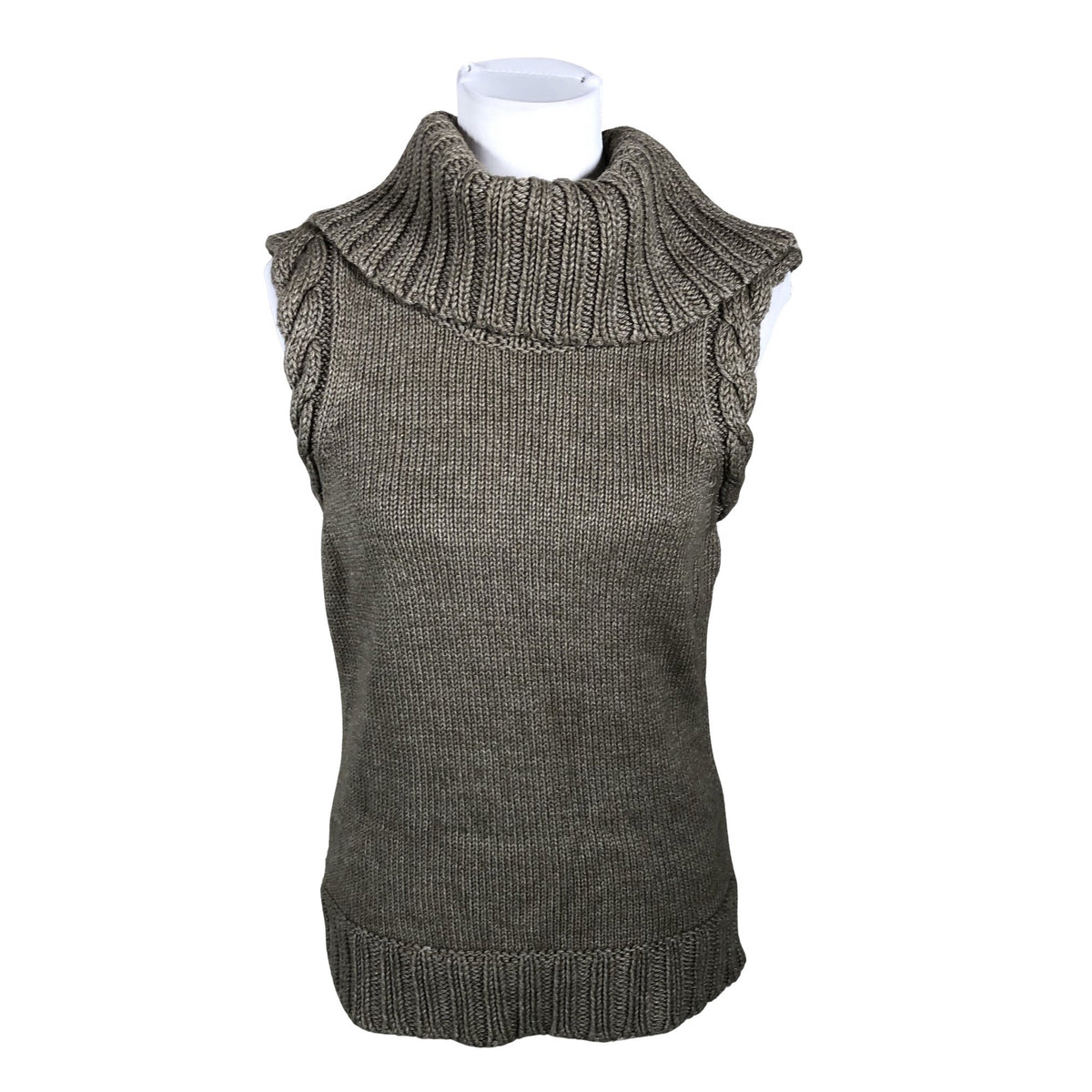 Naisten Esprit - Neuleliivi, koko 38 - Beige (1)
