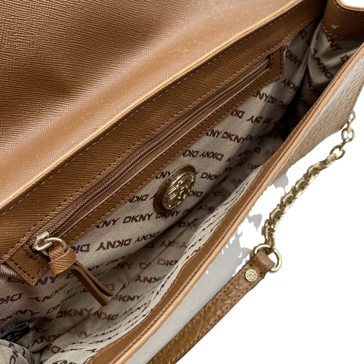 Naisten DKNY - Olkalaukku, koko Midi - Ruskea (2)