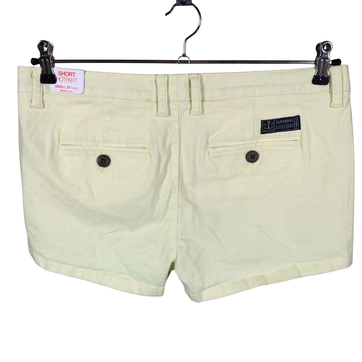 Naisten Superdry - Shortsit, koko 36 - Keltainen (2)
