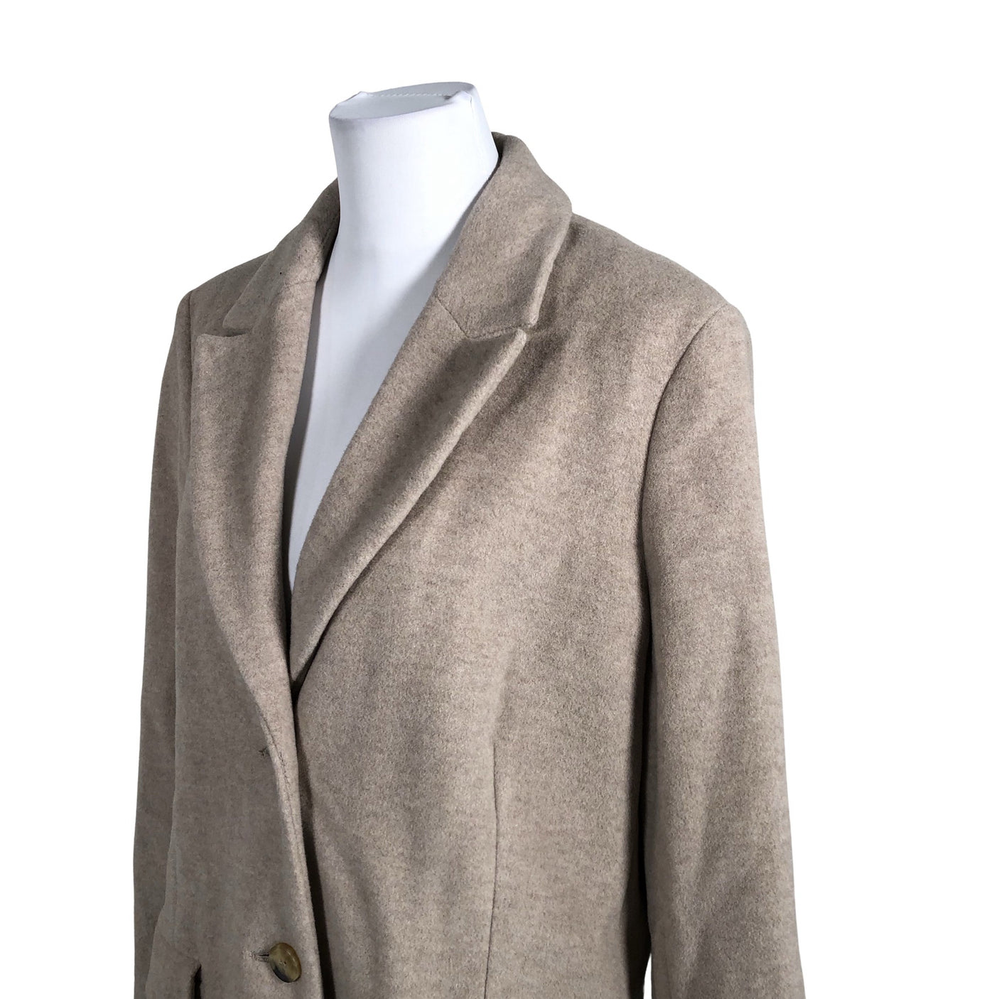 Naisten Ouì - Villakangastakki, koko 44 - Beige (2)