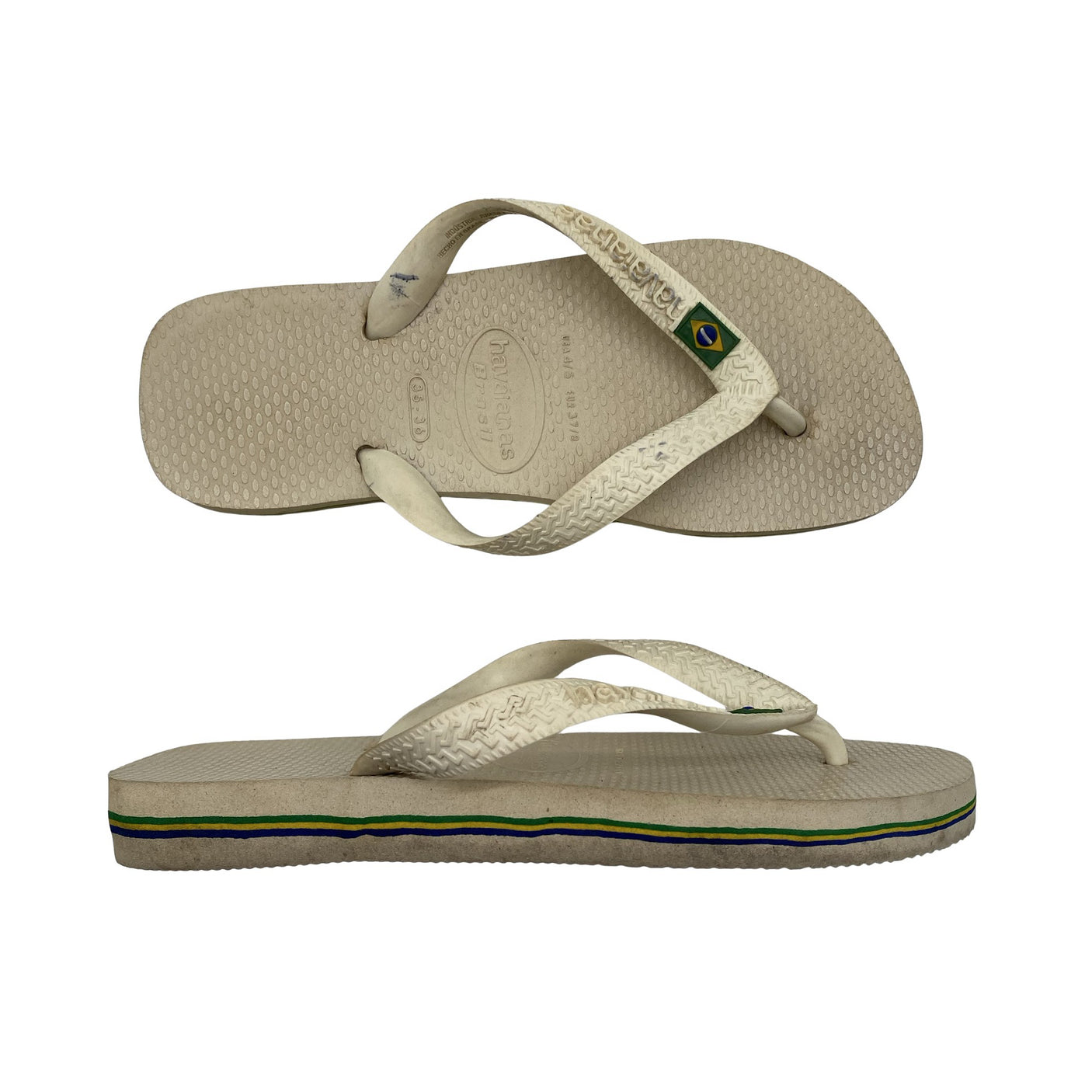Unisex Havaianas - Rantasandaalit, koko 35 - Beige (1)