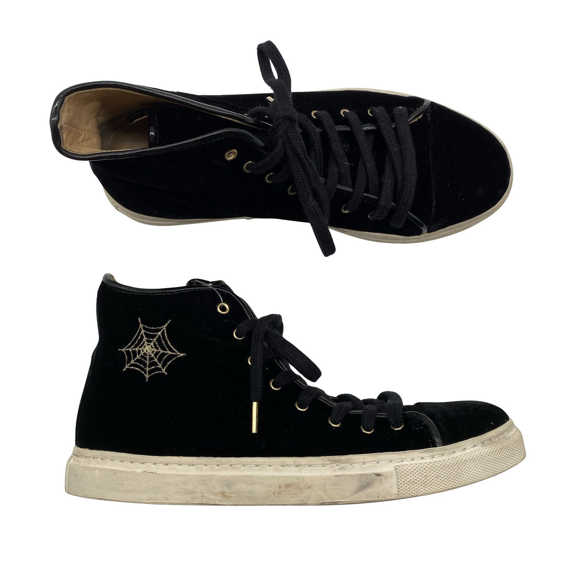 Naisten Charlotte Olympia - Tennarit, koko 36 - Musta (1)