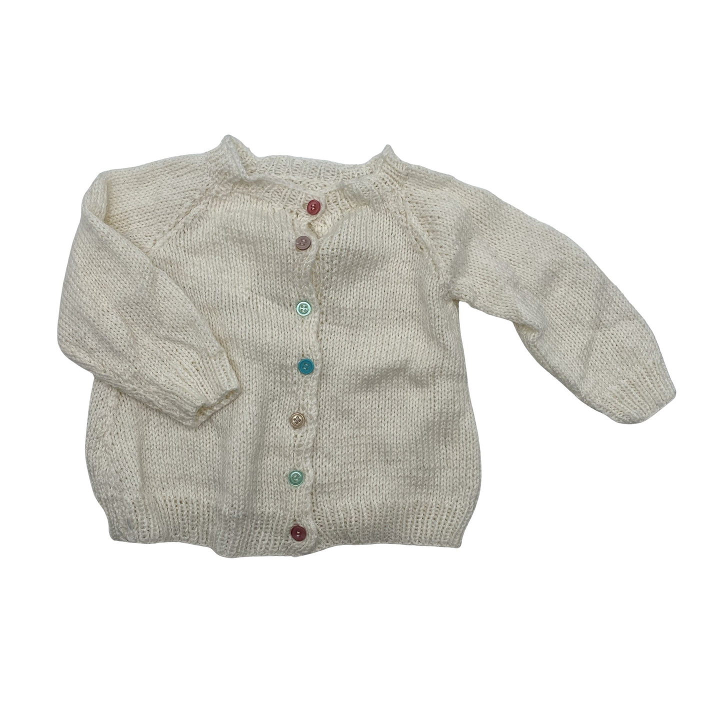 Unisex Handmade - Neuletakki, koko 62 - 68 - Valkoinen (1)