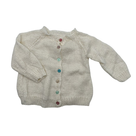 Unisex Handmade - Neuletakki, koko 62 - 68 - Valkoinen ()