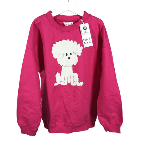Tyttöjen Mainio - Collegepaita, koko 134 - 140 - Pinkki ()