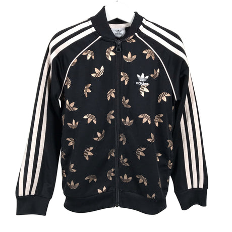 Tyttöjen Adidas - Verryttelytakki, koko 122 - 128 - Musta ()