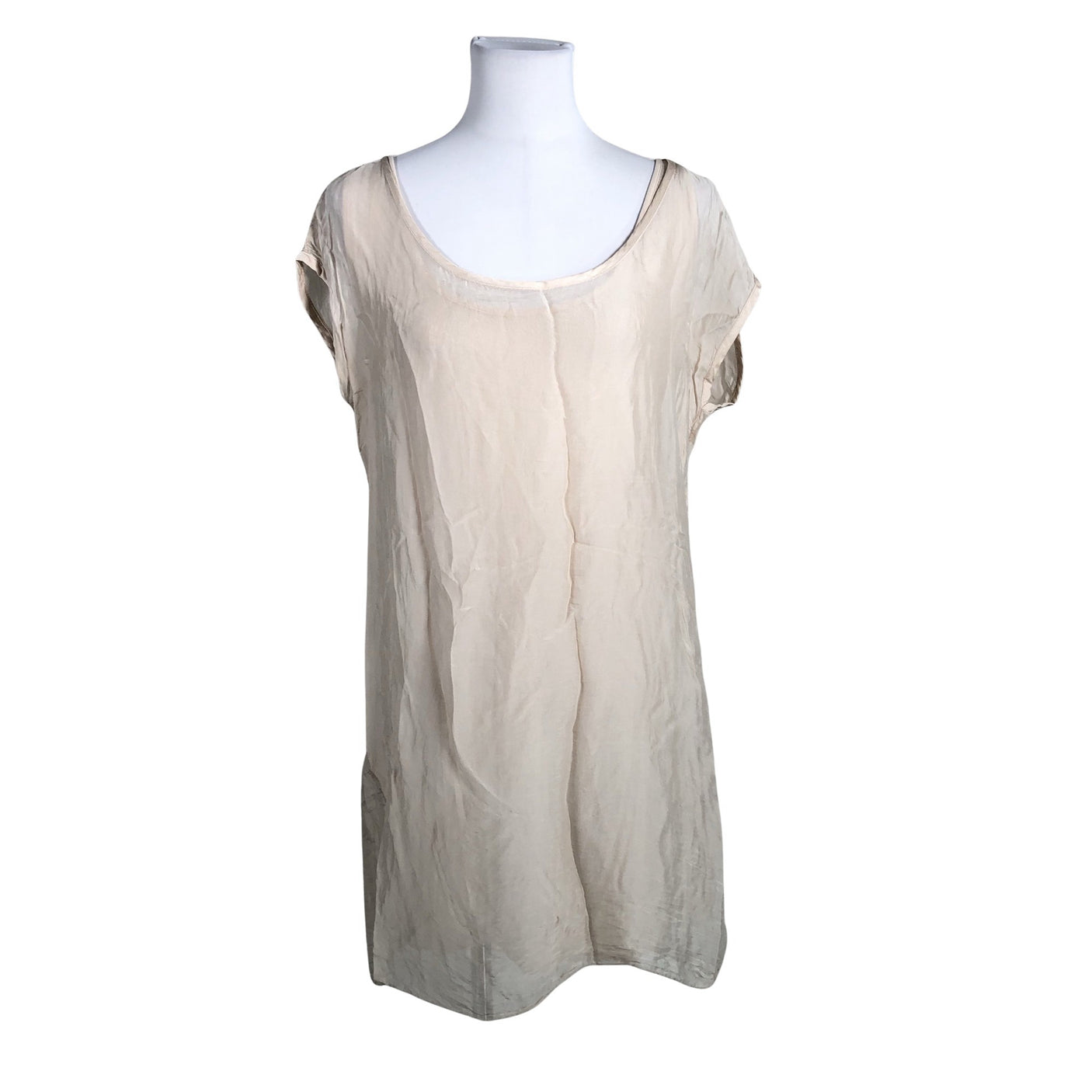 Naisten Ajlajk - Sifonkitunika, koko 36 - Beige (1)