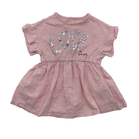 Tyttöjen Guess - Trikoomekko, koko 74 - 80 - Vaaleanpunainen ()