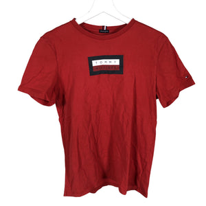 Unisex Tommy Hilfiger - T-paita, koko 170 - 176 - Punainen (1)