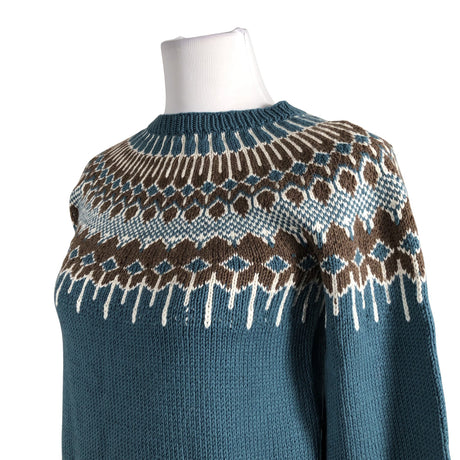 Naisten Handmade - Neulepaita, koko 36 - Sininen (2)