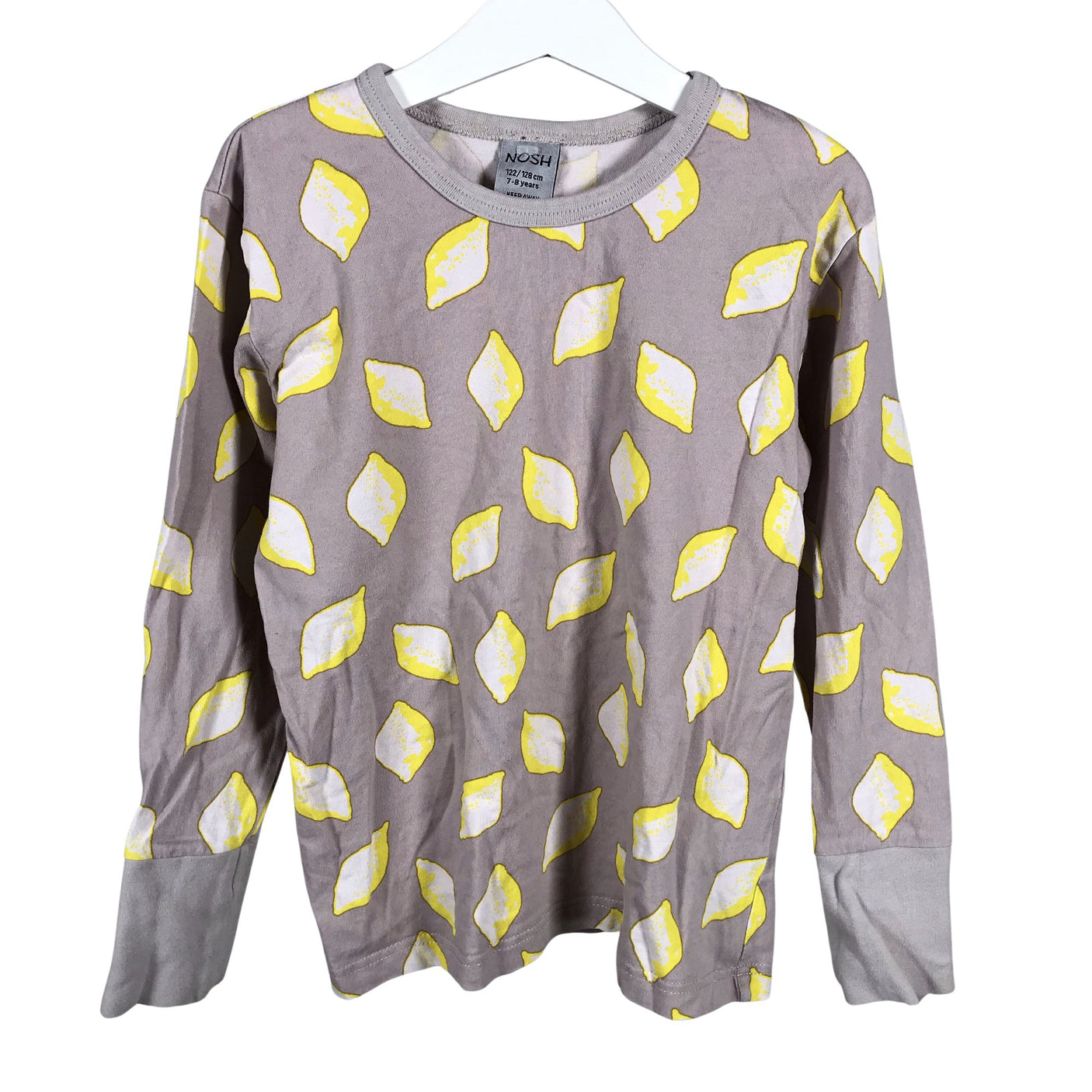 Unisex NOSH - Trikoopaita, koko 122 - 128 - Harmaa (1)