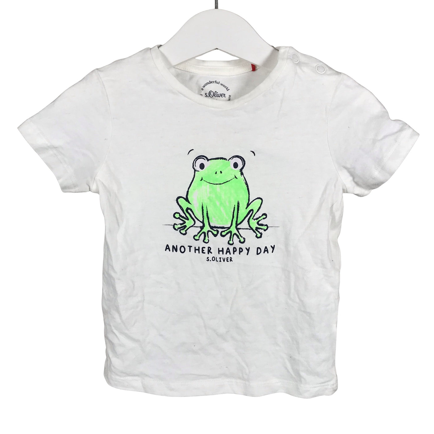 Unisex s.Oliver - T-paita, koko 86 - 92 - Valkoinen (1)