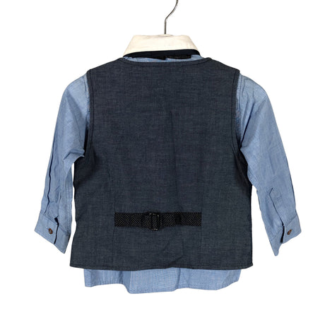 Poikien Next - Kauluspaita, koko 86 - 92 - Vaaleansininen (2)