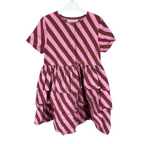 Tyttöjen Minimarket - Kangasmekko, koko 122 - 128 - Pinkki (2)