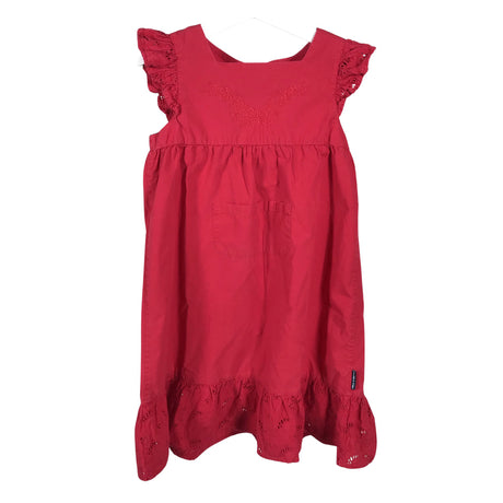 Tyttöjen Polarn O. Pyret - Kangasmekko, koko 110 - 116 - Punainen ()