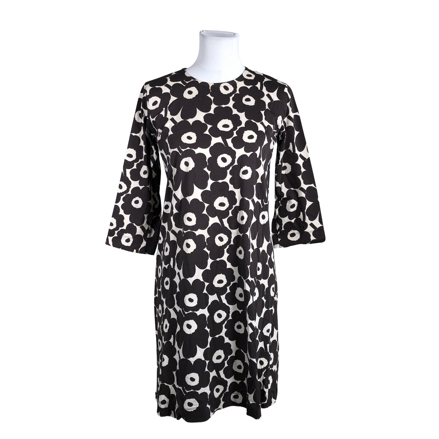 Naisten Marimekko - Trikoomekko, koko 36 - Ruskea (1)