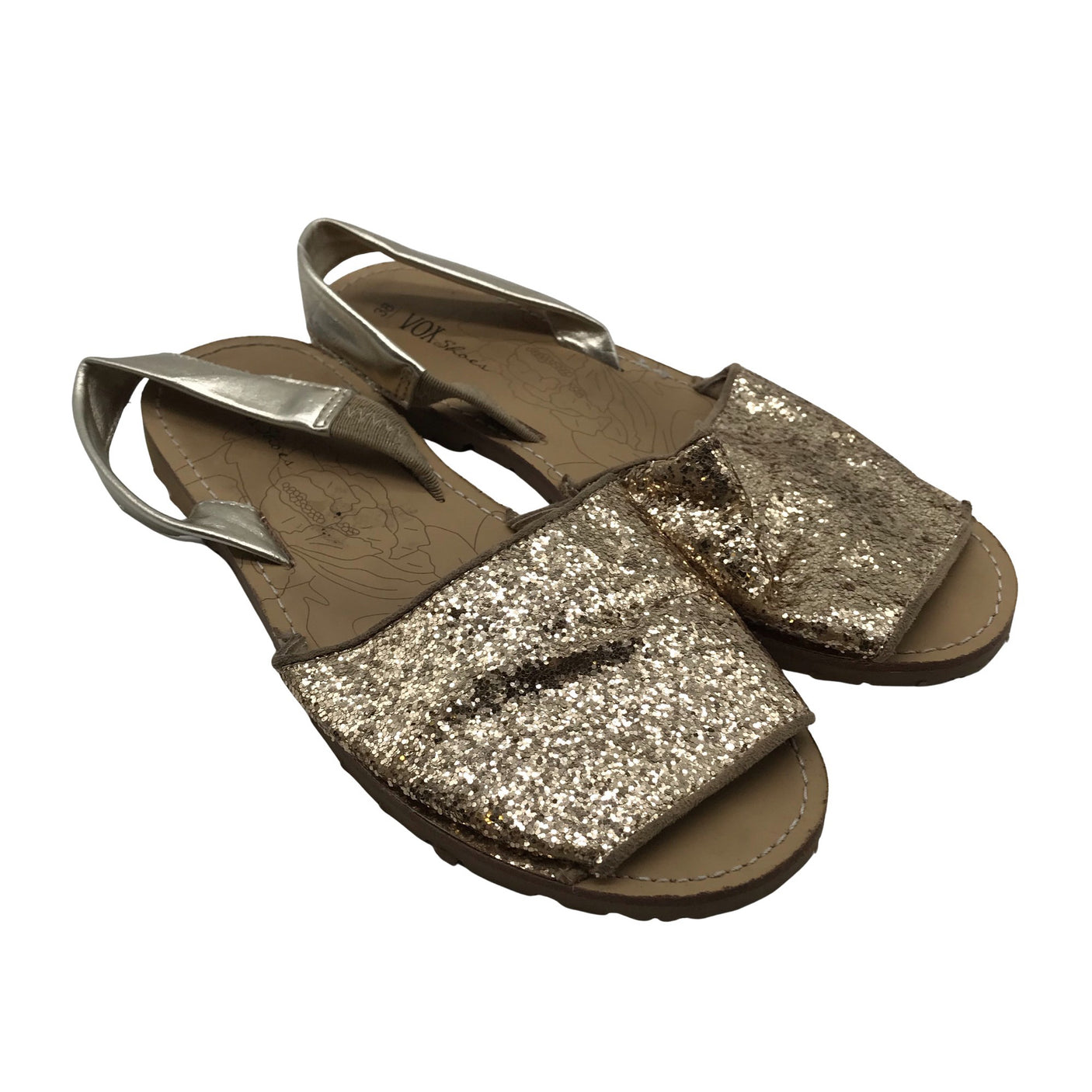 Naisten Vox Shoes - Sandaalit, koko 38 - Kulta (2)