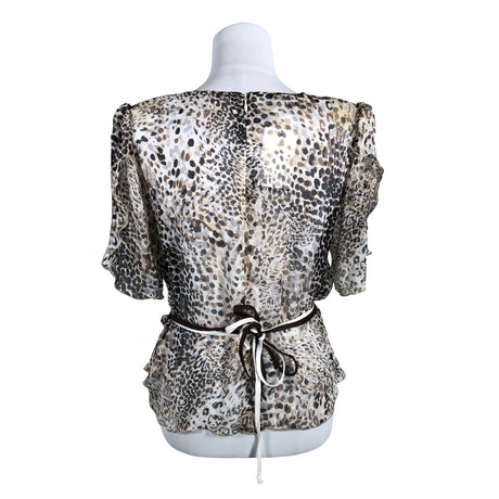 Naisten Modelia - Lyhythihainen pusero, koko 40 - Ruskea (2)