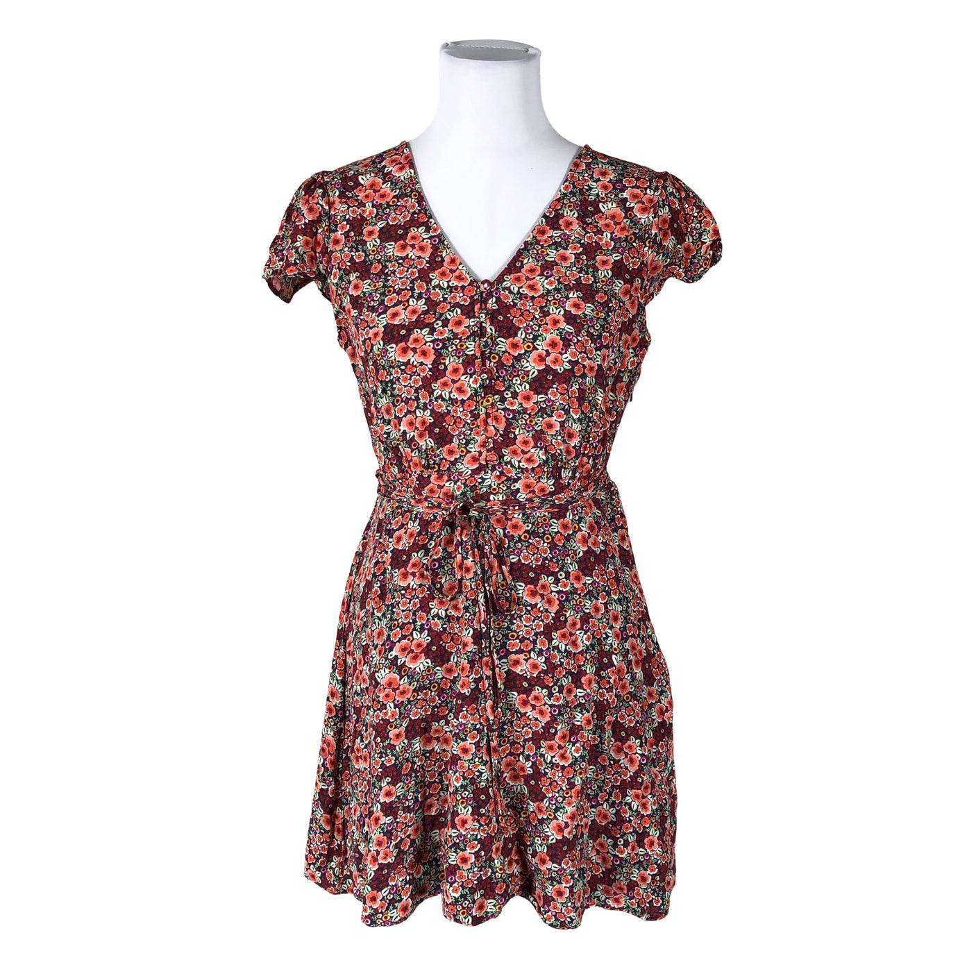 Naisten Jack Wills - Sifonkimekko, koko 38 - Punainen (1)