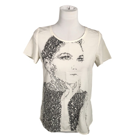 Naisten Esprit - Lyhythihainen pusero, koko 34 - Valkoinen ()