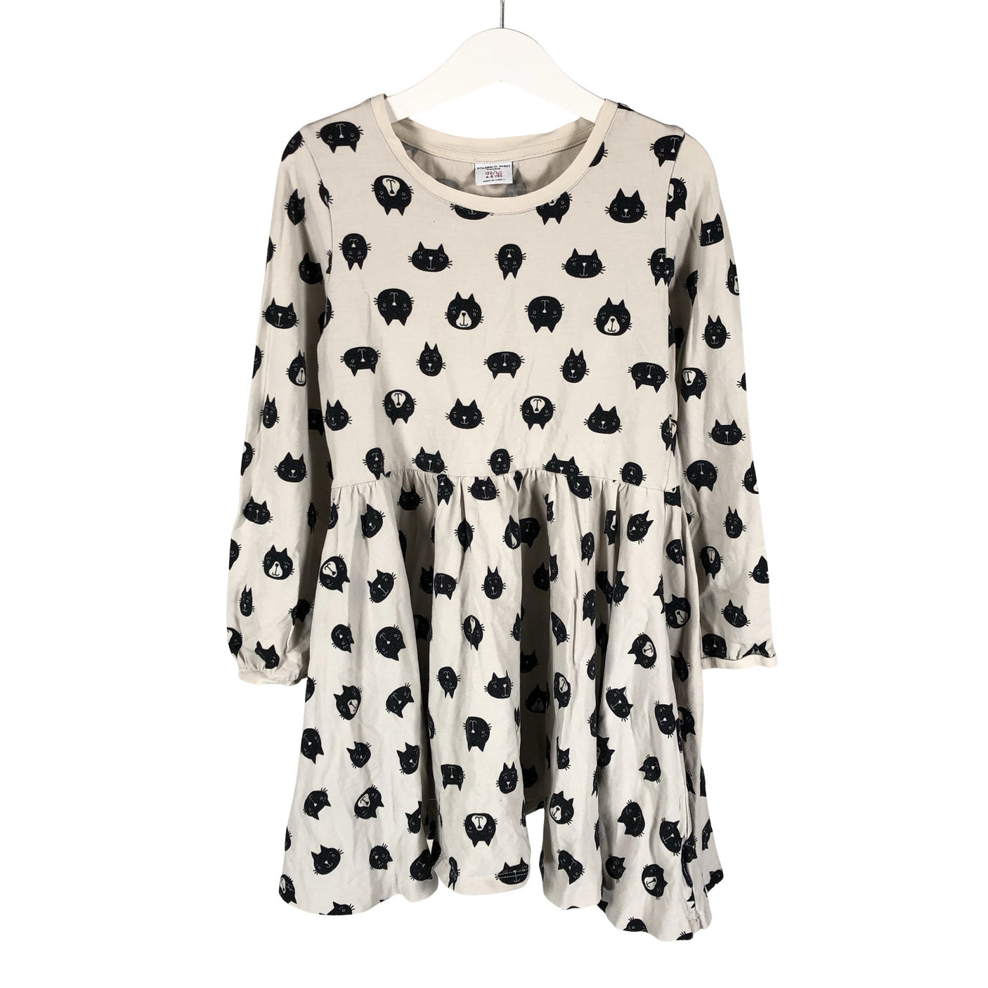 Tyttöjen Polarn O. Pyret - Trikoomekko, koko 122 - 128 - Beige (1)