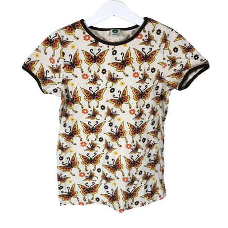 Tyttöjen Småfolk - T-paita, koko 134 - 140 - Luonnonvalkoinen ()