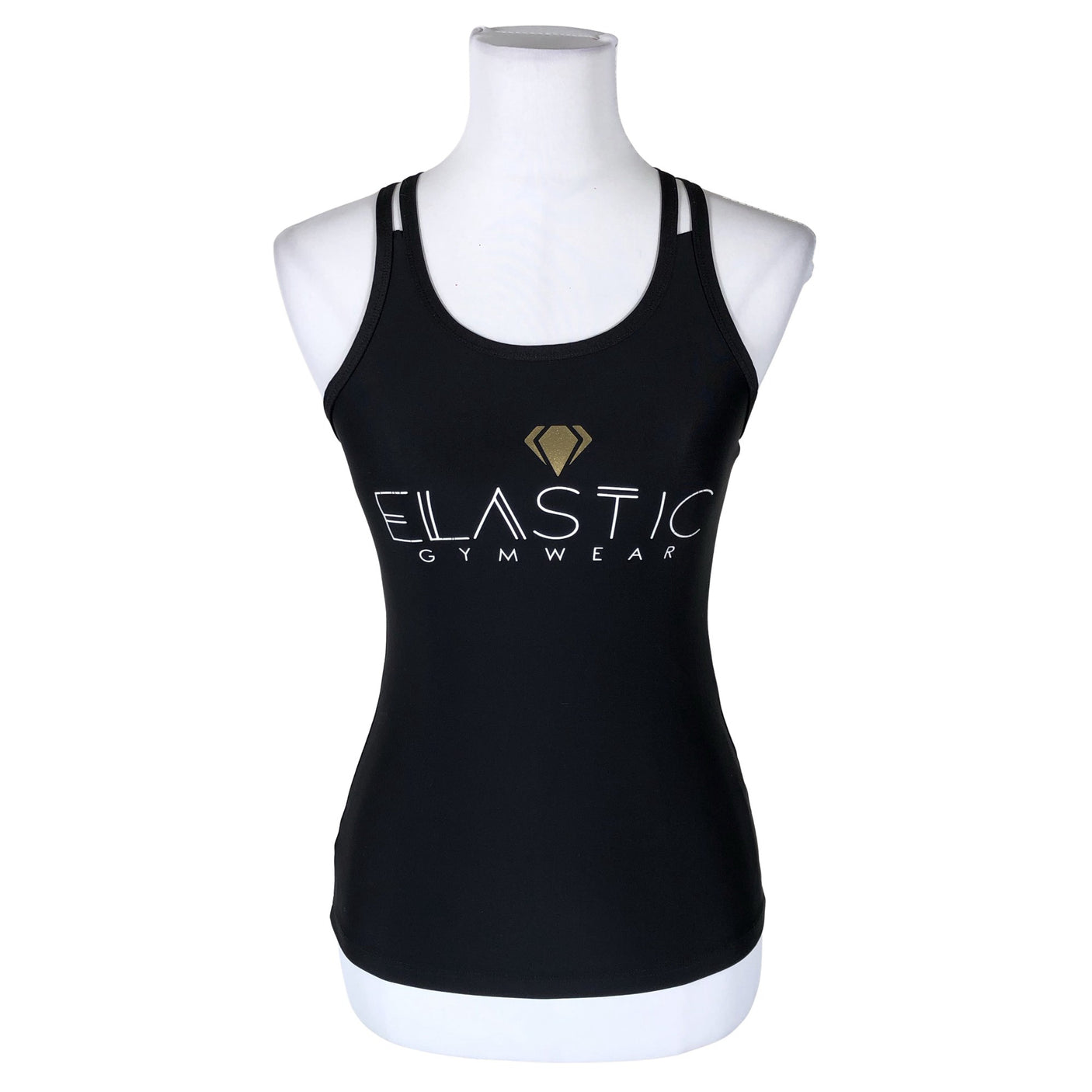 Naisten Elastic Gymwear - Urheilutoppi, koko 32 - Musta (1)