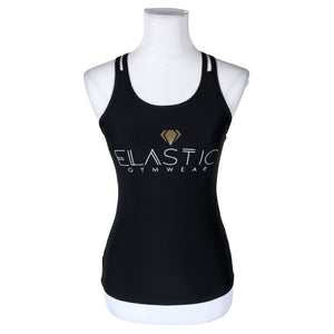 Naisten Elastic Gymwear - Urheilutoppi, koko 32 - Musta (1)
