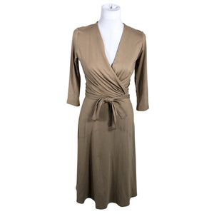 Naisten Ritva Falla - Trikoomekko, koko 34 - Beige (1)