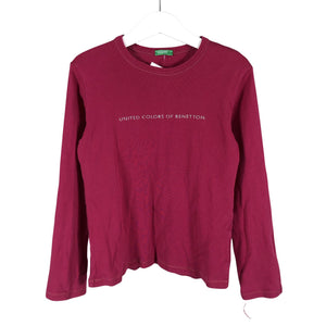 Tyttöjen Benetton - Trikoopaita, koko 134 - 140 - Pinkki (1)