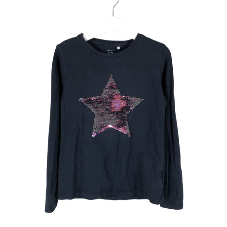 Tyttöjen Name It - Trikoopaita, koko 134 - 140 - Sininen (2)