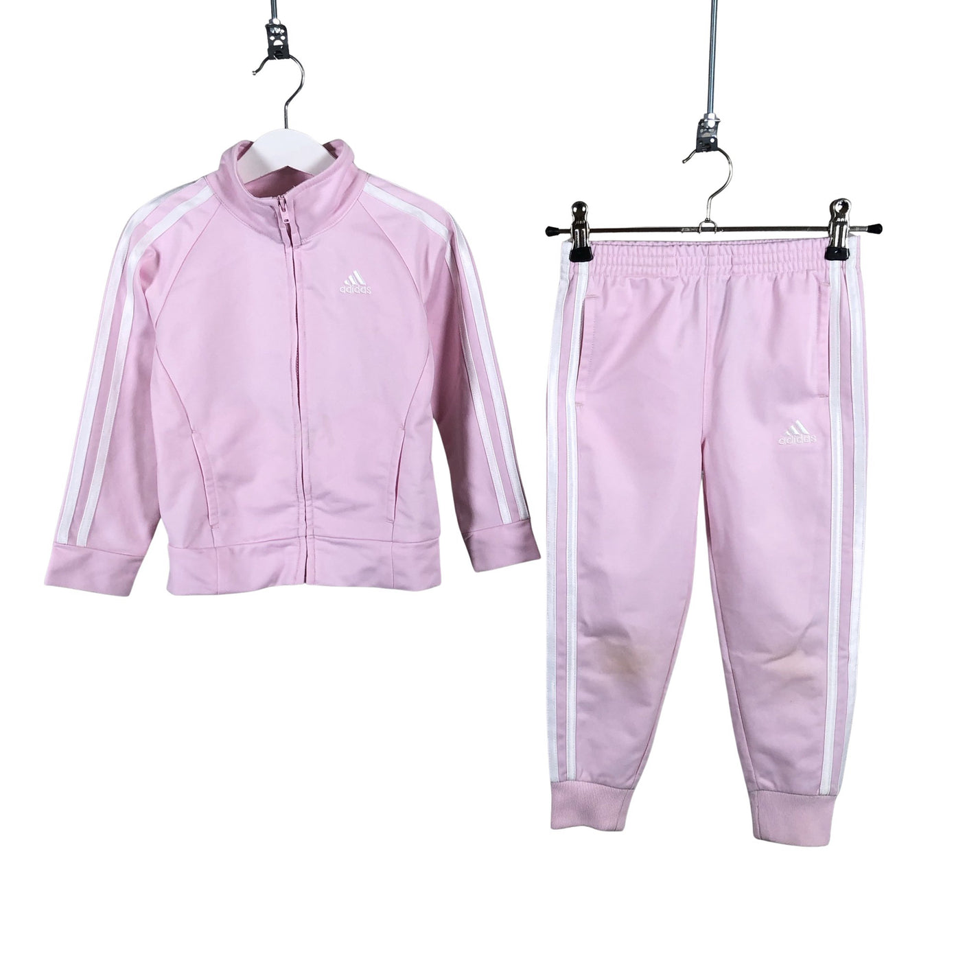 Tyttöjen Adidas - Verryttelytakki, koko 98 - 104 - Vaaleanpunainen (1)