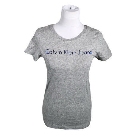 Naisten Calvin Klein Jeans - T-paita, koko 38 - Harmaa ()