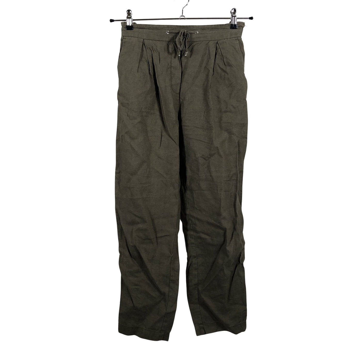 Naisten Massimo Dutti - Kangashousut, koko 36 - Vihreä (1)