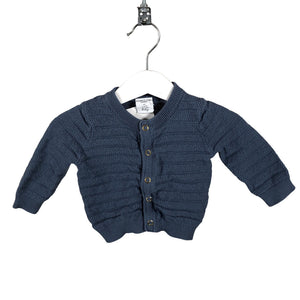 Unisex Polarn O. Pyret - Neuletakki, koko 56 - 62 - Sininen (1)
