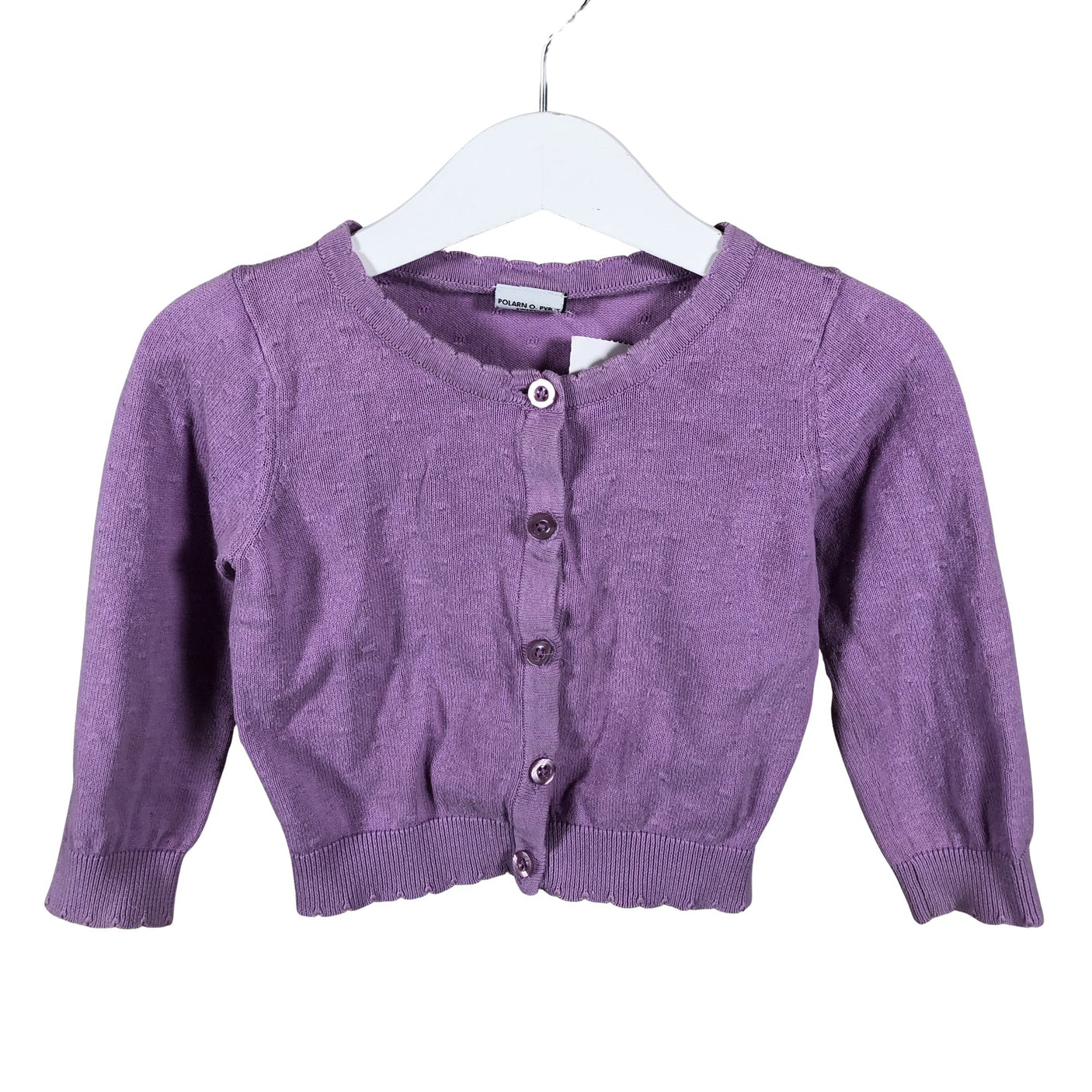 Unisex Polarn O. Pyret - Neuletakki, koko 86 - 92 - Violetti (1)