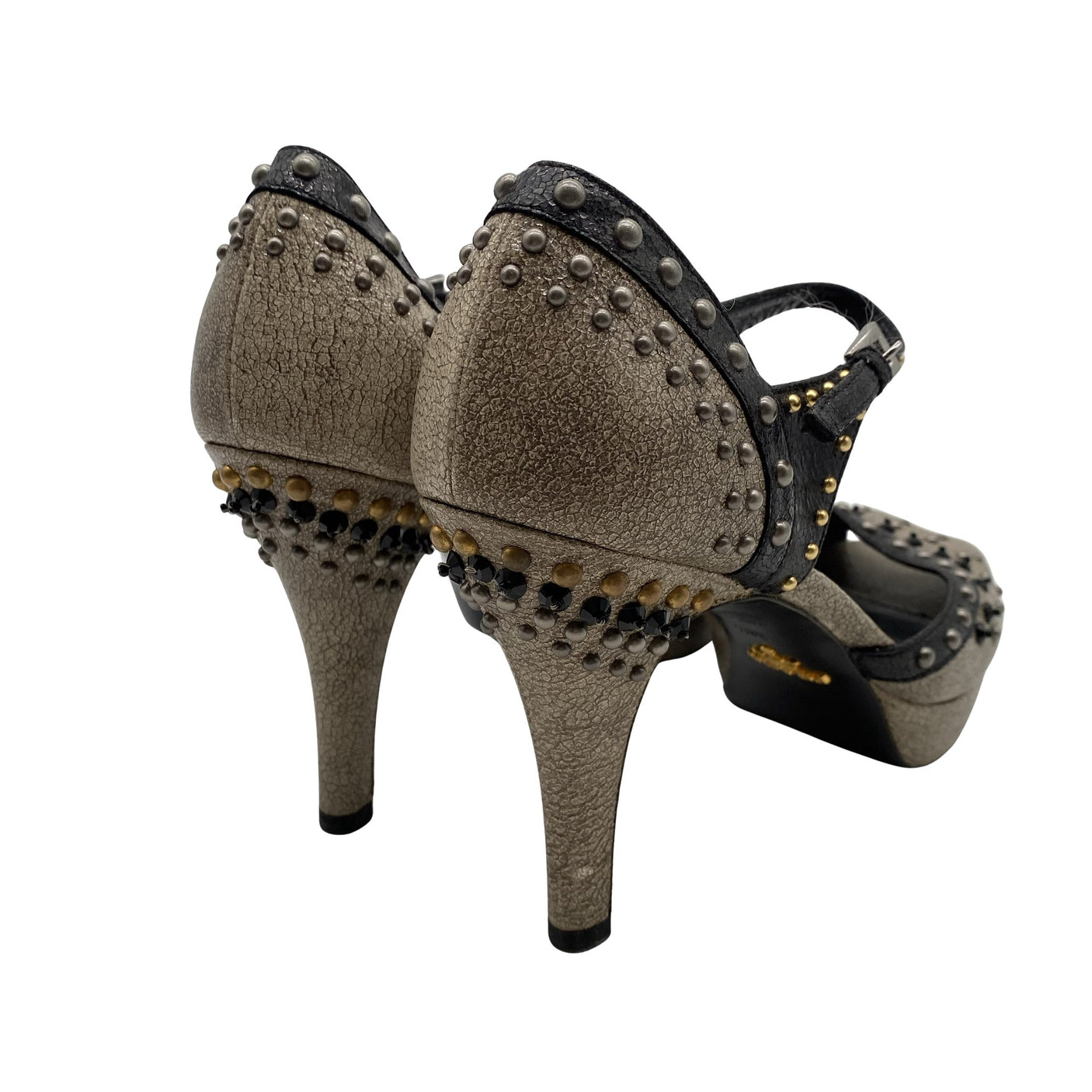 Naisten Prada - Avokärkiset korkokengät, koko 38 - Ruskea (3)