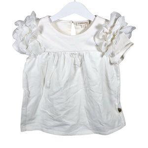 Tyttöjen POMPdeLUX - Trikoomekko, koko 110 - 116 - Valkoinen (1)