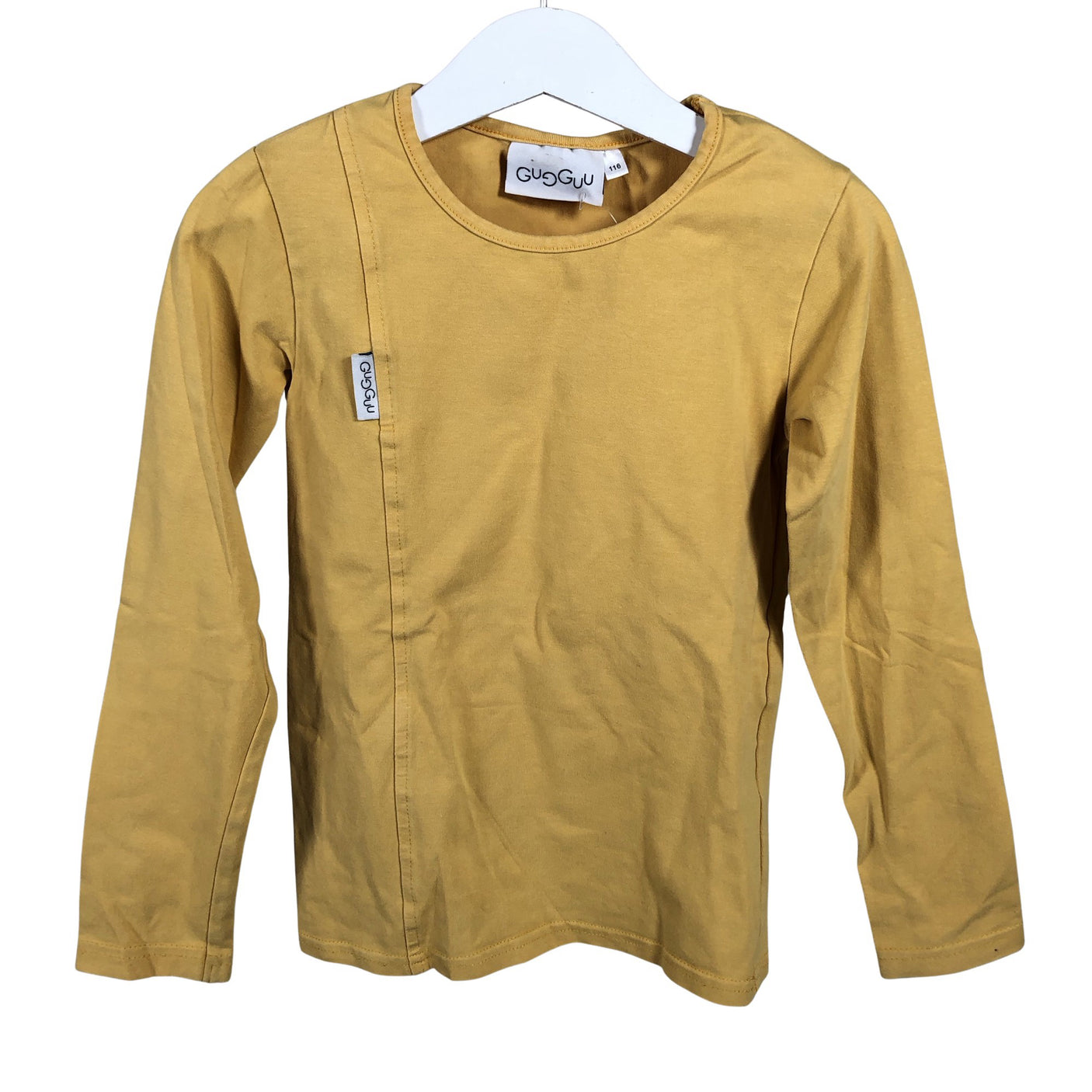 Unisex Gugguu - Trikoopaita, koko 110 - 116 - Keltainen (1)