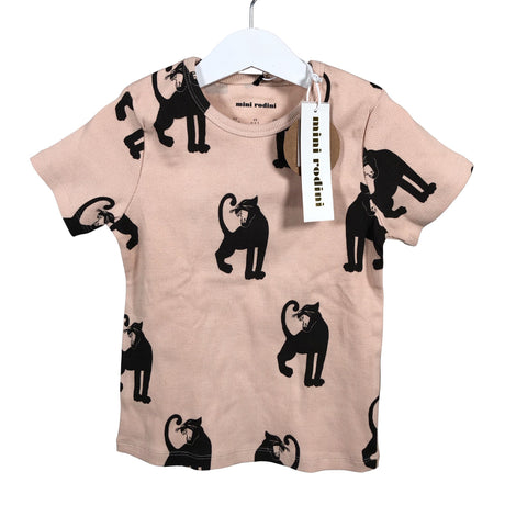 Unisex Mini Rodini - T-paita, koko 104 - 110 - Vaaleanpunainen ()