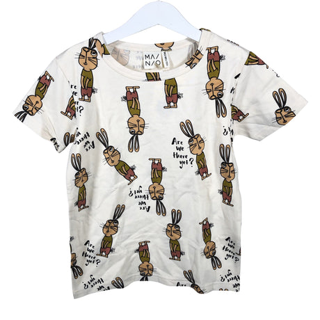 Unisex Mainio - T-paita, koko 122 - 128 - Luonnonvalkoinen ()