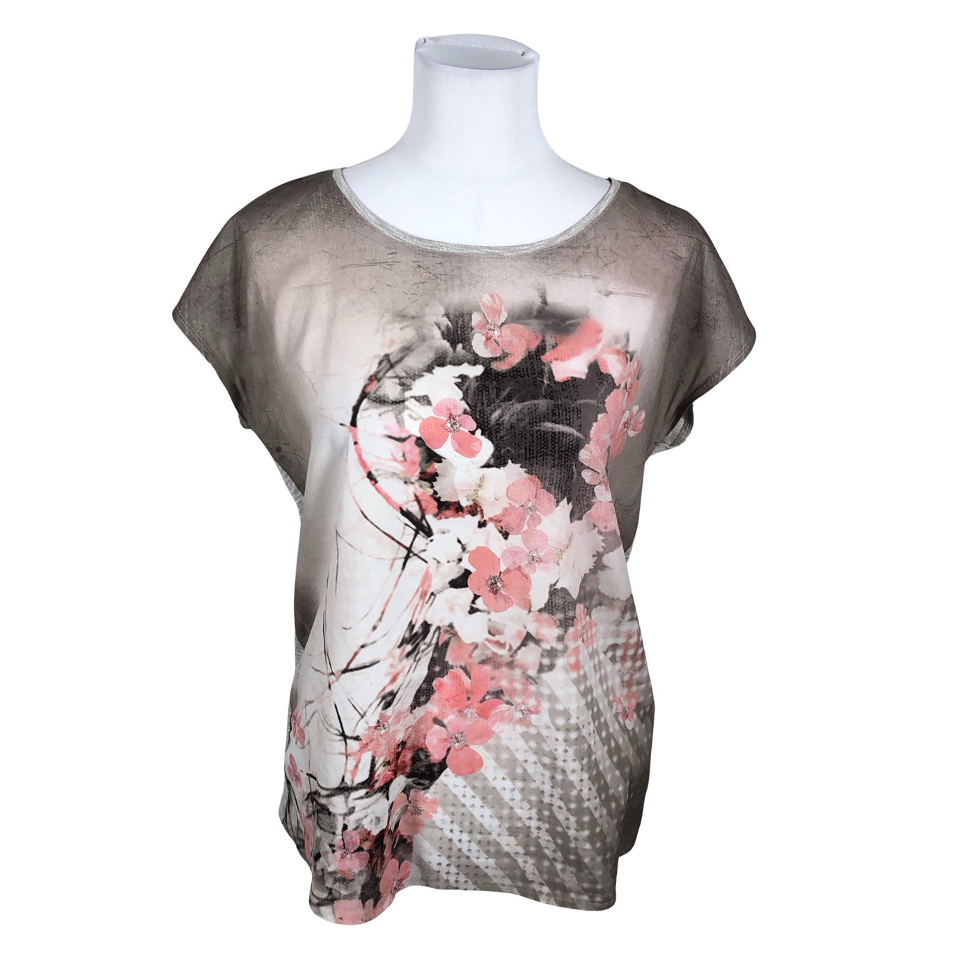 Naisten Taifun - Lyhythihainen pusero, koko 38 - Harmaa (1)