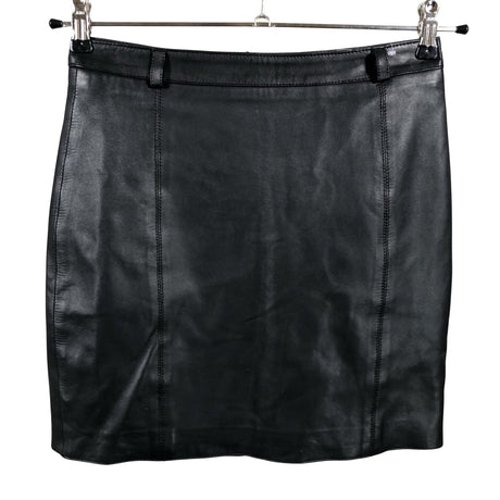 Naisten Massimo Dutti - Nahkahame, koko 34 - Musta ()