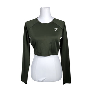 Naisten Gymshark - Urheilupaita, pitkät hihat, koko 38 - Vihreä (1)