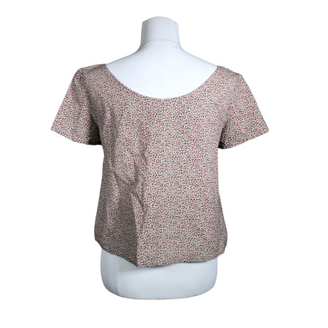 Naisten Handmade - Lyhythihainen pusero, koko 38 - Luonnonvalkoinen (2)
